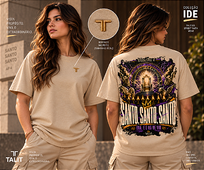 Camiseta IDE - TALIT - AREIA - Cód.: 003