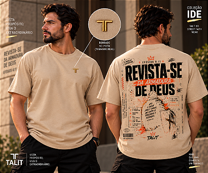 Camiseta IDE - TALIT - AREIA - Cód.: 007