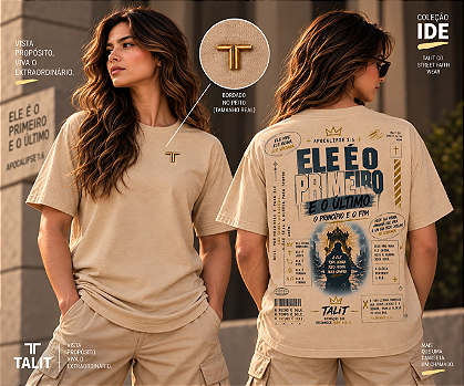 Camiseta IDE - TALIT - AREIA - Cód.: 010