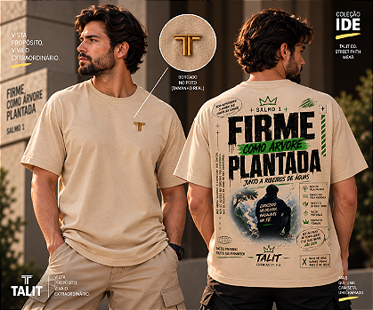 Camiseta IDE - TALIT - AREIA - Cód.: 012