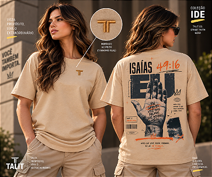 Camiseta IDE - TALIT - AREIA - Cód.: 013