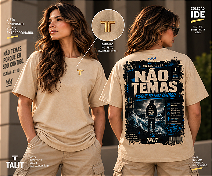 Camiseta IDE - TALIT - AREIA - Cód.: 014
