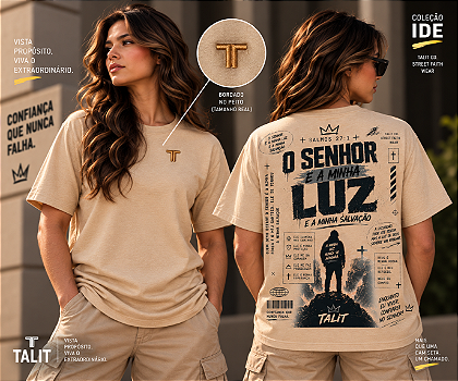 Camiseta IDE - TALIT - AREIA - Cód.: 016