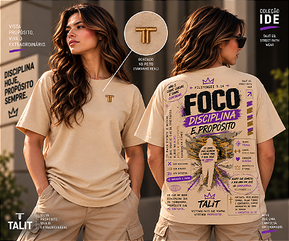 Camiseta IDE - TALIT - AREIA - Cód.: 018