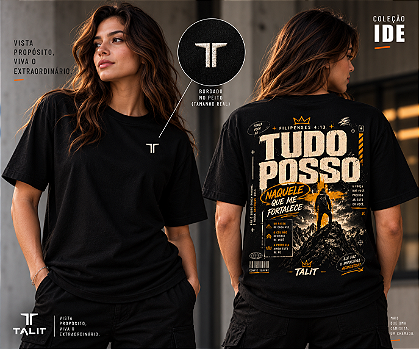 Camiseta IDE - TALIT - PRETA - Cód.: 002