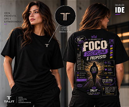 Camiseta IDE - TALIT - PRETA - Cód.: 006