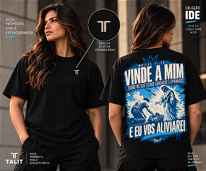 Camiseta IDE - TALIT - PRETA - Cód.: 014