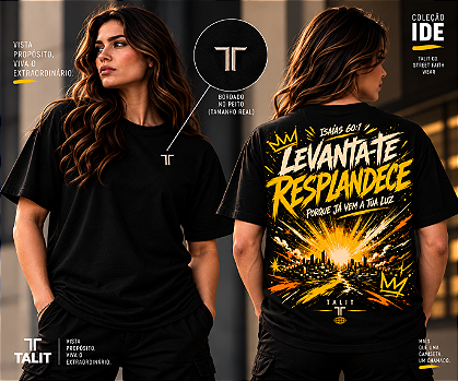 Camiseta IDE - TALIT - PRETA - Cód.: 017