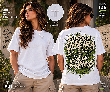 Camiseta IDE - TALIT - BRANCA - Cód.: 001