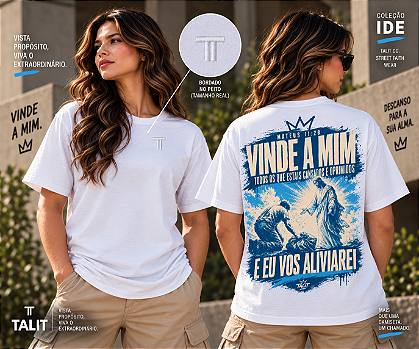 Camiseta IDE - TALIT - BRANCA - Cód.: 004