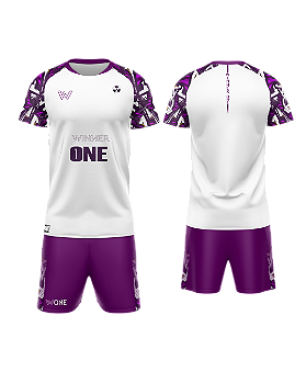 COLEÇÃO PURPLE RADIATION - CONJUNTO MASCULINO BRANCO