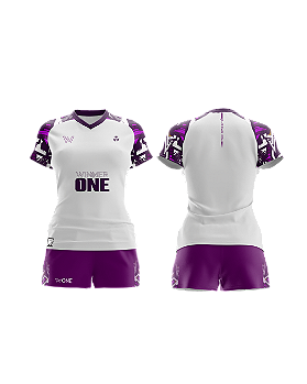 COLEÇÃO PURPLE RADIATION - CONJUNTO FEMININO BRANCO