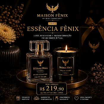 KiIT ESSÊNCIA FÊNIX – PERFUME LUMIÉRE + VELA RITUAL FÊNIX