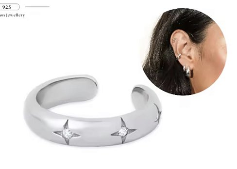 Ear Cuff Constelação - Prata 925