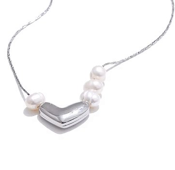 Colar Ocean Heart & Pearls