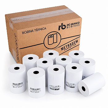 Kit 30 Rolos Bobina Térmica 80mmx40m Cupom Maquininha Fiscal