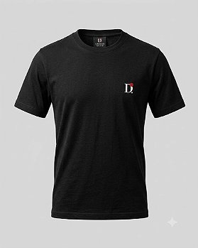 Camiseta Básica Unissex Manga Curta Preta D.ORIGAN®