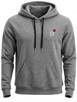 Moletom Premium com Capuz D.ORIGAN® Essential Cinza