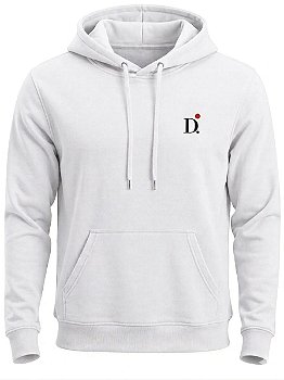 Moletom Premium com Capuz D.ORIGAN® Essencial Branco