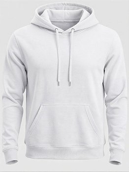 Moletom Premium com Capuz Essencial Branco