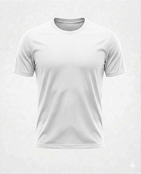 Camiseta Dry Fit Unissex Manga Curta Branca