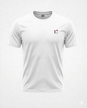 Camiseta Dry Fit Unissex Manga Curta Branca D.ORIGAN