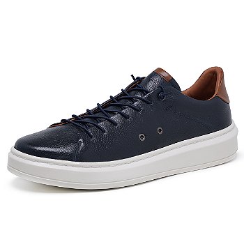 Tenis Floter Azul Marinho-Caramelo