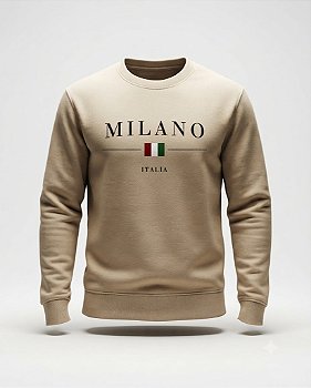 Moletom Careca Essential OFF White Milano Italy