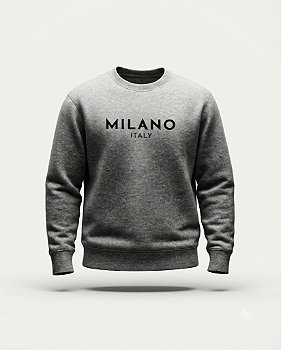 Moletom Careca Essential Cinza Milano Italy