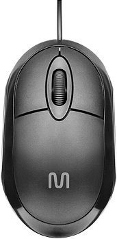 Mouse com Fio Multi Classic Box USB 1200 DPI com Design Compacto e Cabo de 1,2m – Preto MO300 Visite a loja Multilaser