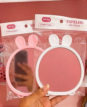 Espelho de Mesa com Orelhas de Coelho – Versy