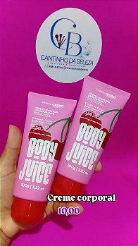 Creme Corporal Desodorante Body Juice Extrato de Cereja + Ácido Hialurônico – Dermachem Laboratory (100g)