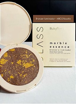 Bronzer e Iluminador Marmorizado Glass Marble Ruby Rose