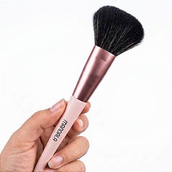 Pincel Para Pó Facial Mandala – Cabo Rosa e Virola Rosê Gold
