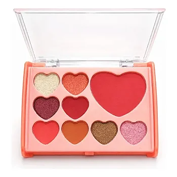 Paleta de Sombras de Coração (Palette De Amor) – Sombras e Blush Multifuncionais