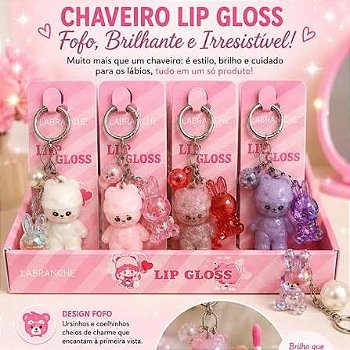 Chaveiro Lip Gloss Labranche – Fofo, Brilhante e Irresistível!