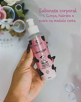 Sabonete Corporal Puro Leite Cap Life 150ml – Limpeza Suave, Hidratação e Nutrição