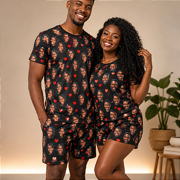 Pijama Feminino Unissex Personalizado Casal Conjunto Dry Fit