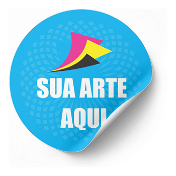 ADESIVO DE PAPEL 4 CM - CARTELA COM 60 UNIDADES