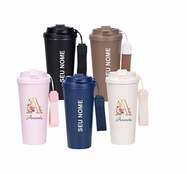 Copo Inox 480ml - personalizado - 10 unidades