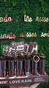 Lip Gloss Mel com Chaveiro Abelha Saras Beauty
