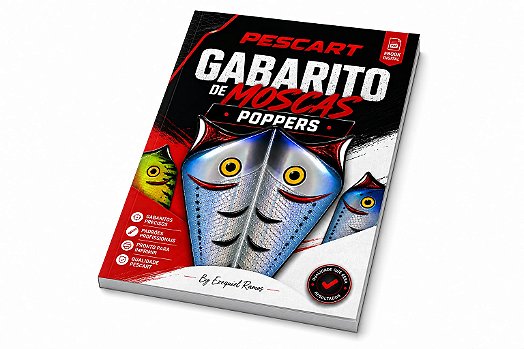 Ebook Gabarito de Moscas Pescart Poppers