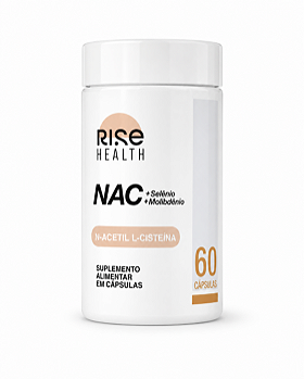 NAC N-Acetil L-Cisteína + Selênio + Molibdênio - Suplemento Alimentar - 60 Cápsulas