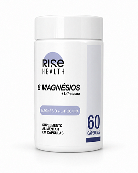 6 Magnésios + L-Treonina - Suplemento Alimentar - 60 Cápsulas