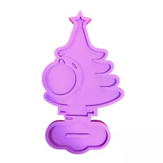 Molde Silicone Árvore Natal para Resina