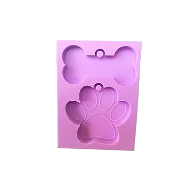 Molde de Silicone Pata e Osso para Artesanato