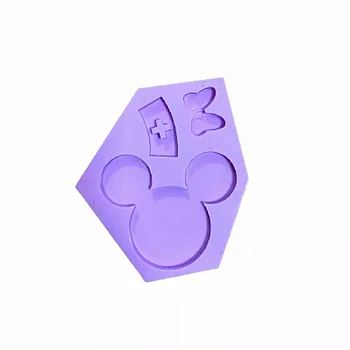 Molde Silicone Crachá Minnie para Resina