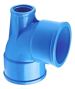 Joelho 90° Para ventosa Irrigação Azul Dn 75 X 1