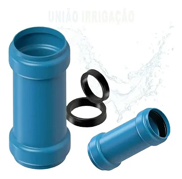 Luva De Correr 100mm Azul Com Anel Irrigação