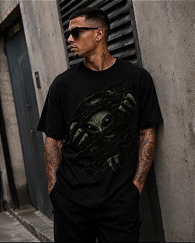 Camiseta Masculina Alien Tradicional GG